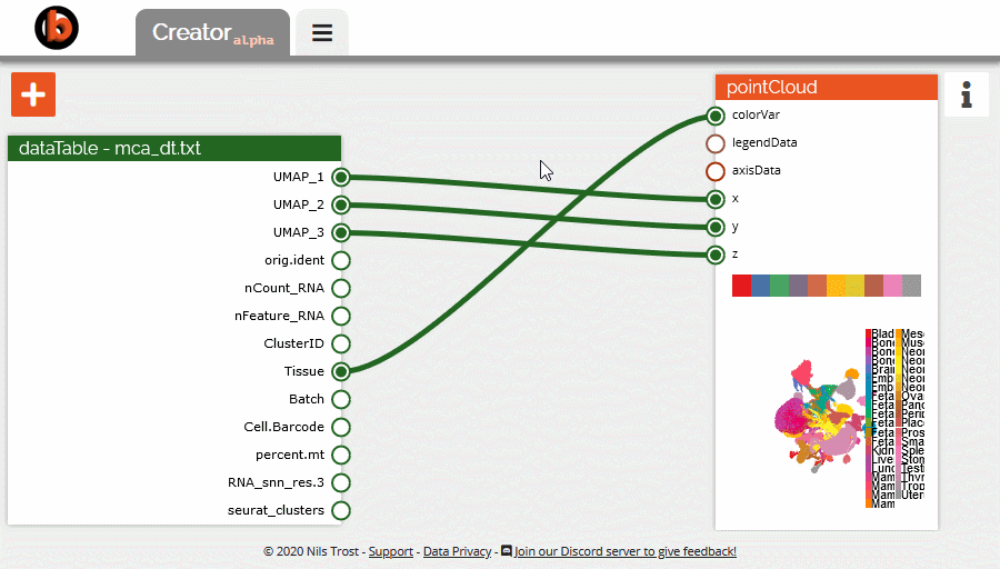 Dragging from input nodes